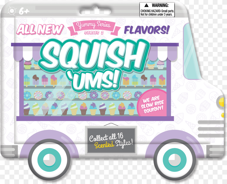 Transparent Kids Toys Squish Ums Yummy Series, Moving Van, Transportation, Van, Vehicle Free Png