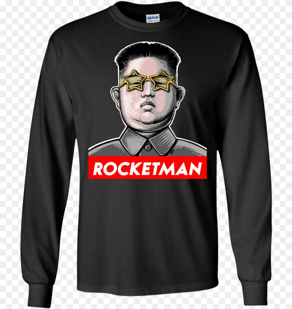Kim Jong Un Kim Jong Un Rocket Man, T-shirt, Clothing, Sleeve, Long Sleeve Free Transparent Png