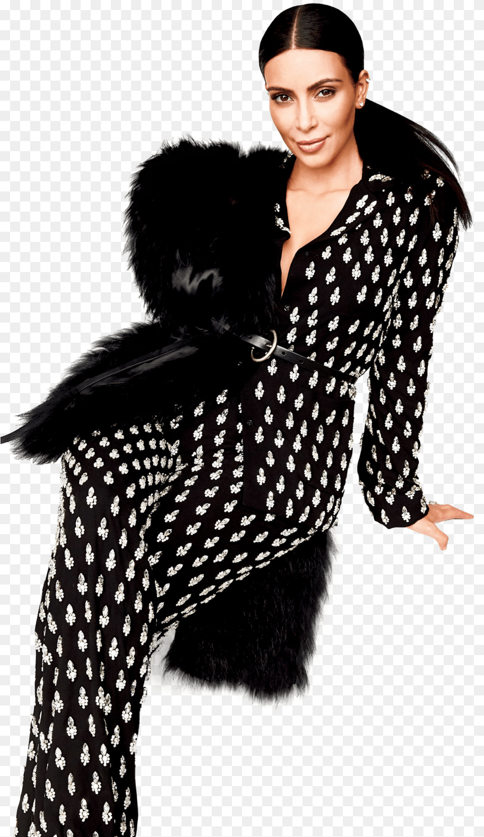 Transparent Kim Kardashian Face Fashion Photographs Of Kim Kardashian, Adult, Clothing, Female, Long Sleeve Png