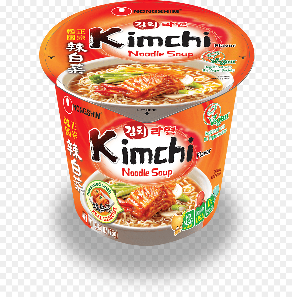 Transparent Kimchi Clipart Nongshim Kimchi Noodle Soup Cup, Food, Can, Tin Png