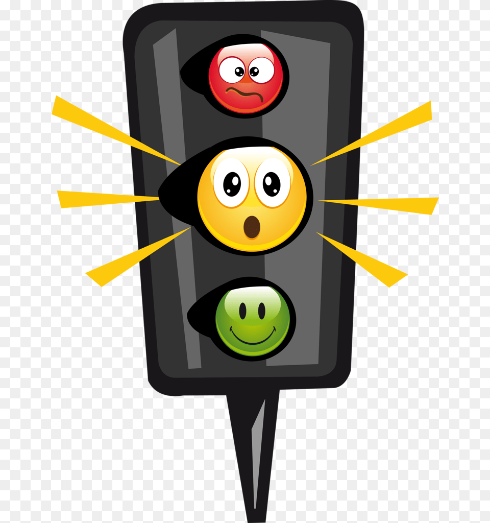 Transparent Kindergarten Clipart Traffic Light Cute Cartoon, Traffic Light, Face, Head, Person Png