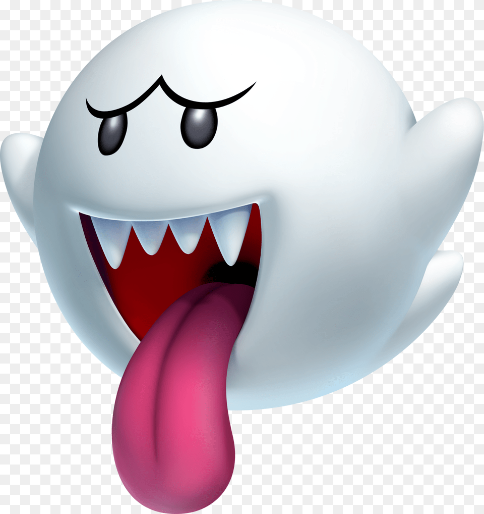 Transparent King Boo Super Mario Boo Transparent, Body Part, Mouth, Person, Tongue Free Png Download