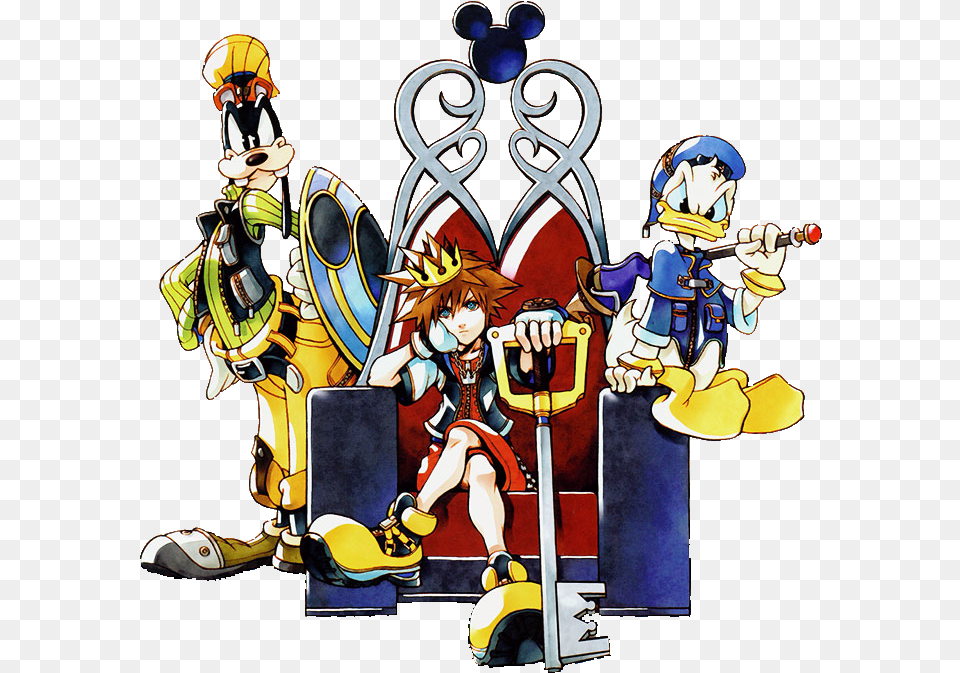 Transparent Kingdom Clipart Kingdom Hearts King Sora, Publication, Book, Comics, Person Png Image