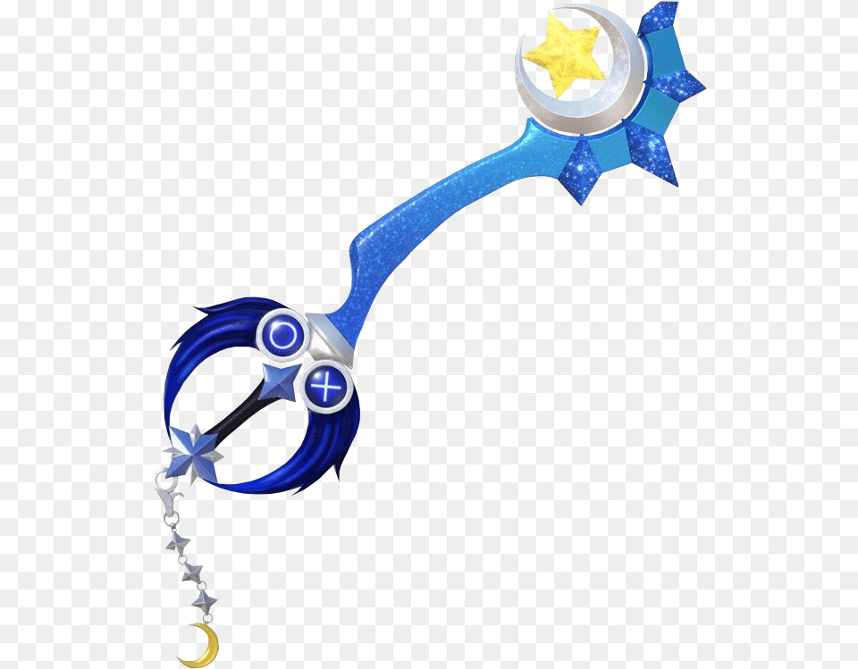 Transparent Kingdom Hearts Crown Kingdom Hearts Midnight Blue Keyblade, Sword, Weapon, Blade, Dagger Free Png Download