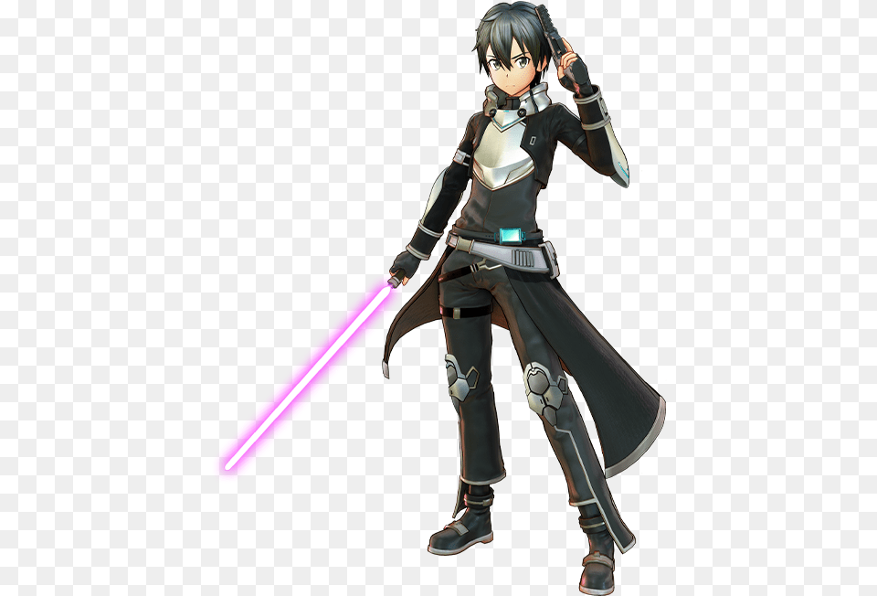 Transparent Kirito Sao Fatal Bullet Kirito Outfit, Book, Comics, Publication, Person Png Image