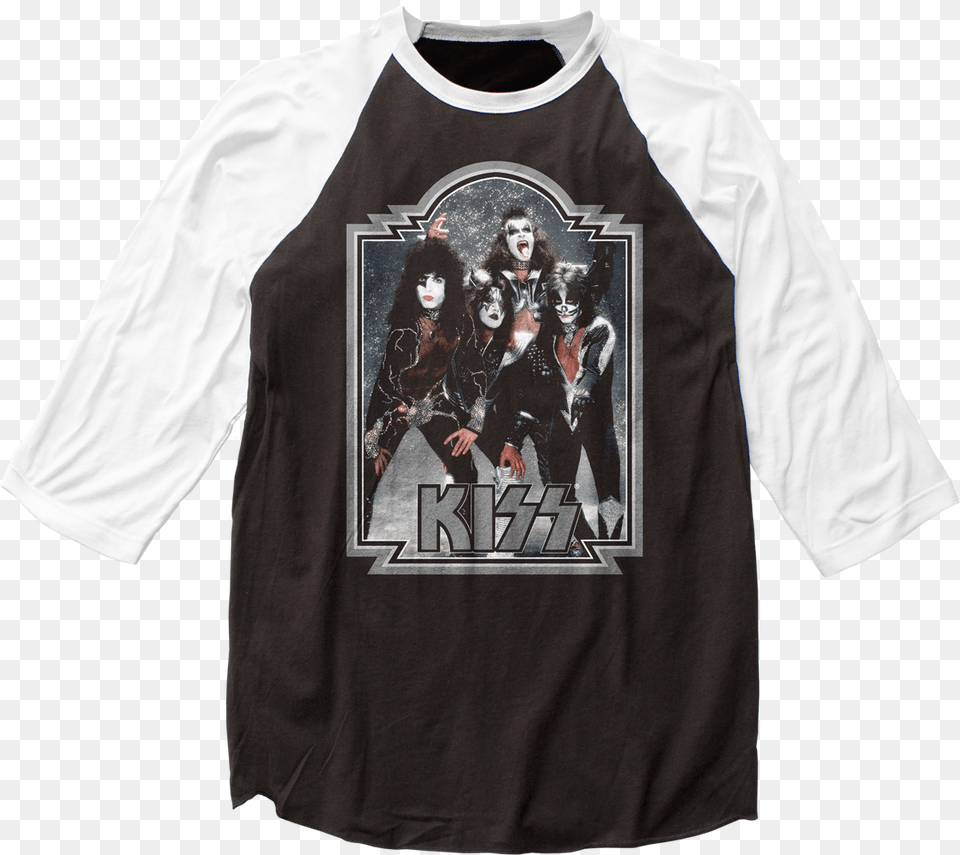 Transparent Kiss Band T Shirt, Long Sleeve, Clothing, T-shirt, Sleeve Png Image