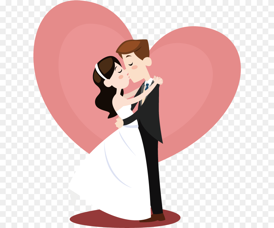 Transparent Kiss Clipart Wedding Clipart Bride And Groom, Adult, Person, Female, Woman Free Png Download