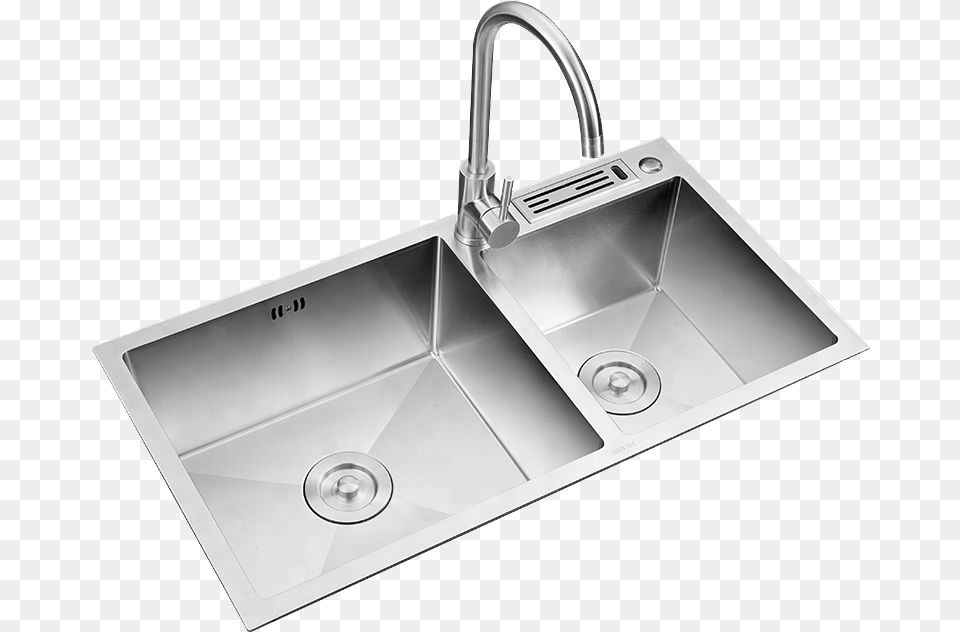 Transparent Kitchen Sink Kitchen Sink, Sink Faucet, Double Sink Png