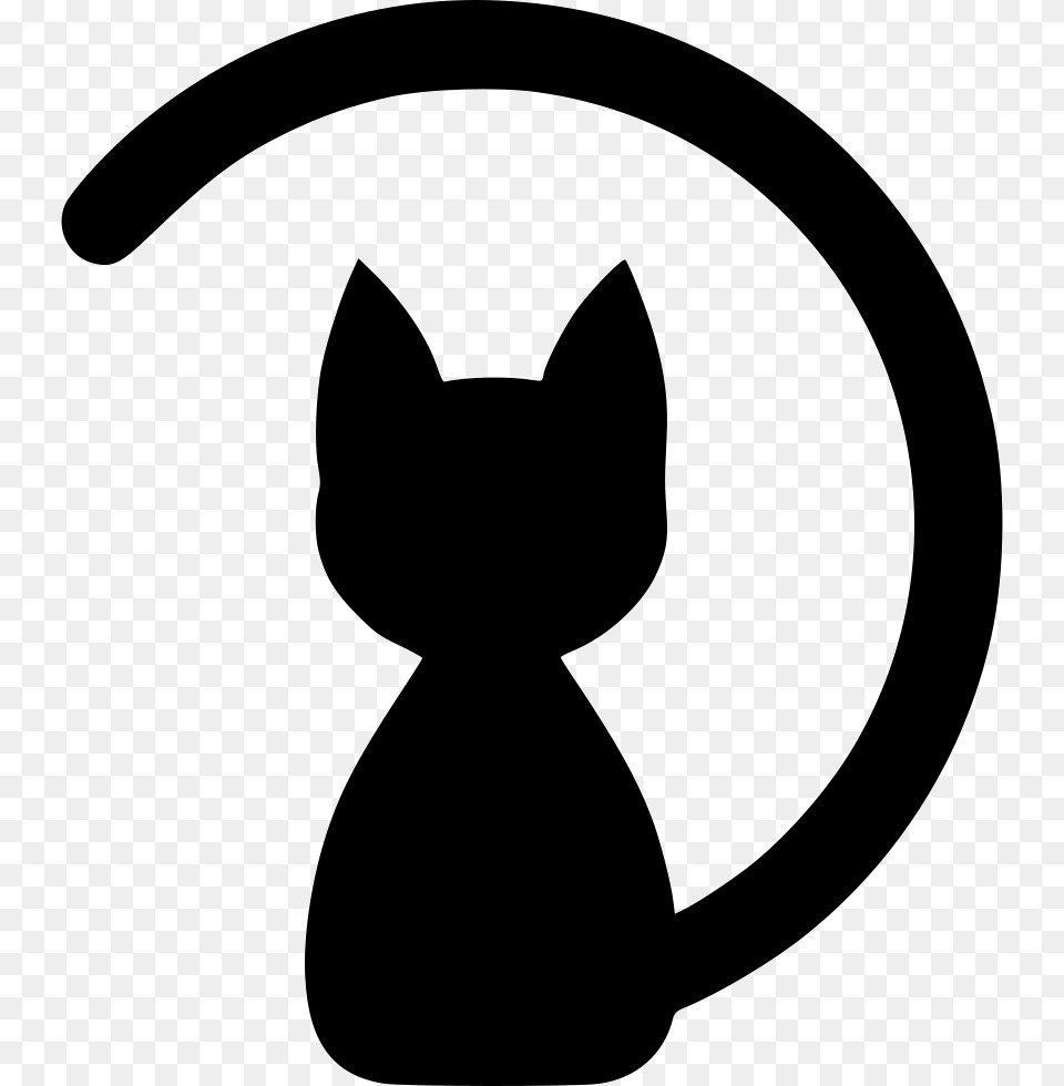 Kitty Face Cat Icon, Silhouette, Animal, Mammal, Pet Free Transparent Png