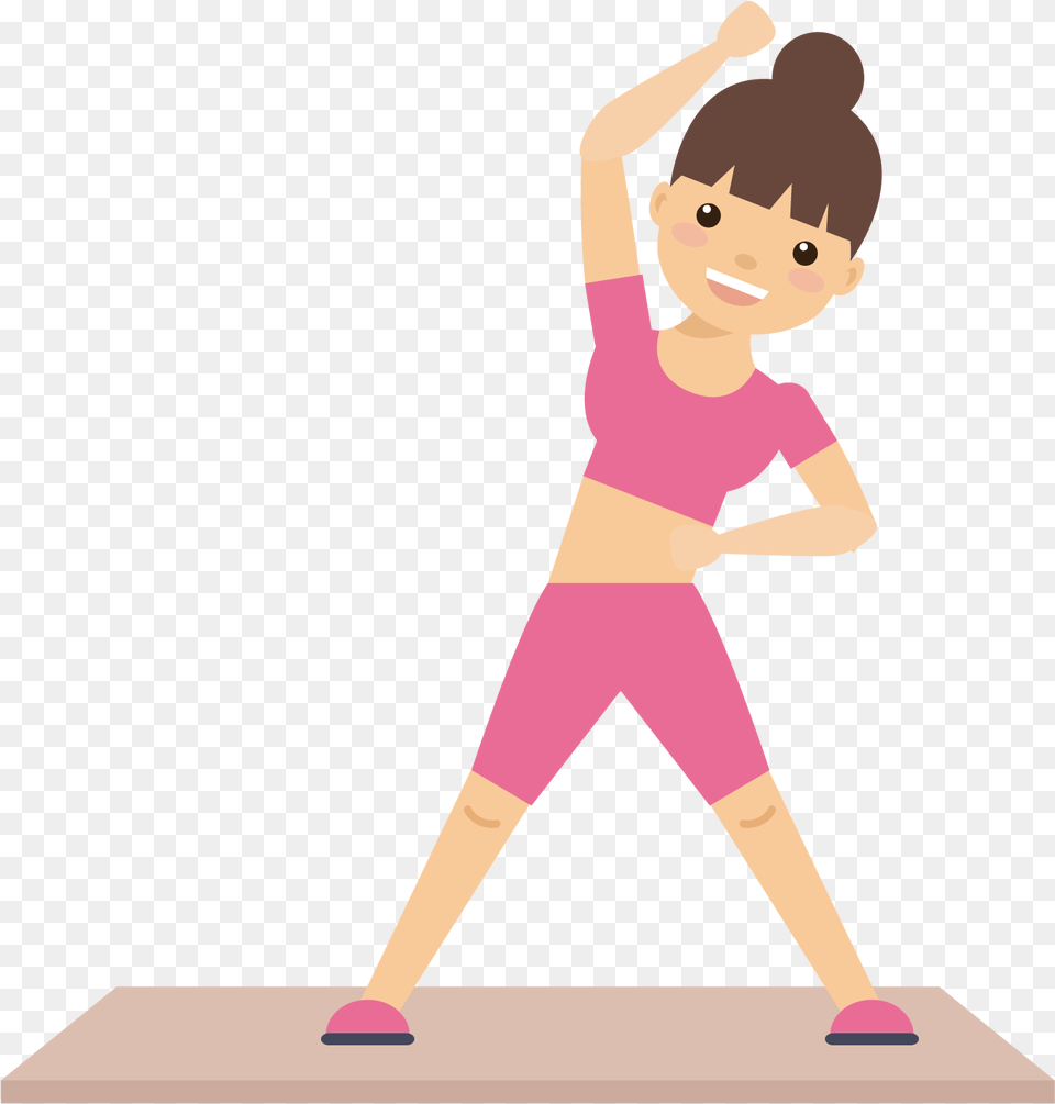 Transparent Knee Clipart Exercise Clipart, Person, Fitness, Sport, Warrior Yoga Pose Png Image