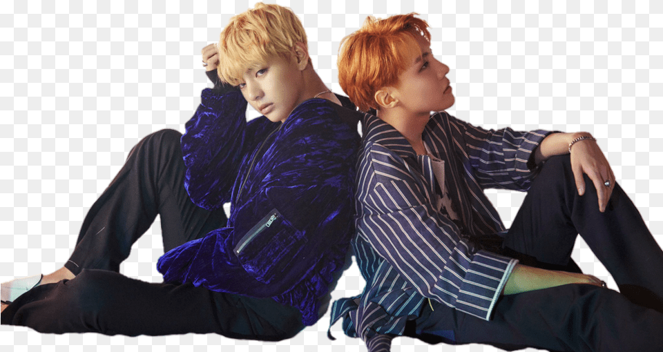 Transparent Kneeling Blood Sweat And Tears V And Jhope, Boy, Person, Male, Teen Png Image