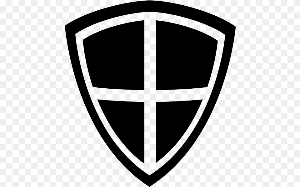 Knight Shield Emblem, Gray Free Transparent Png