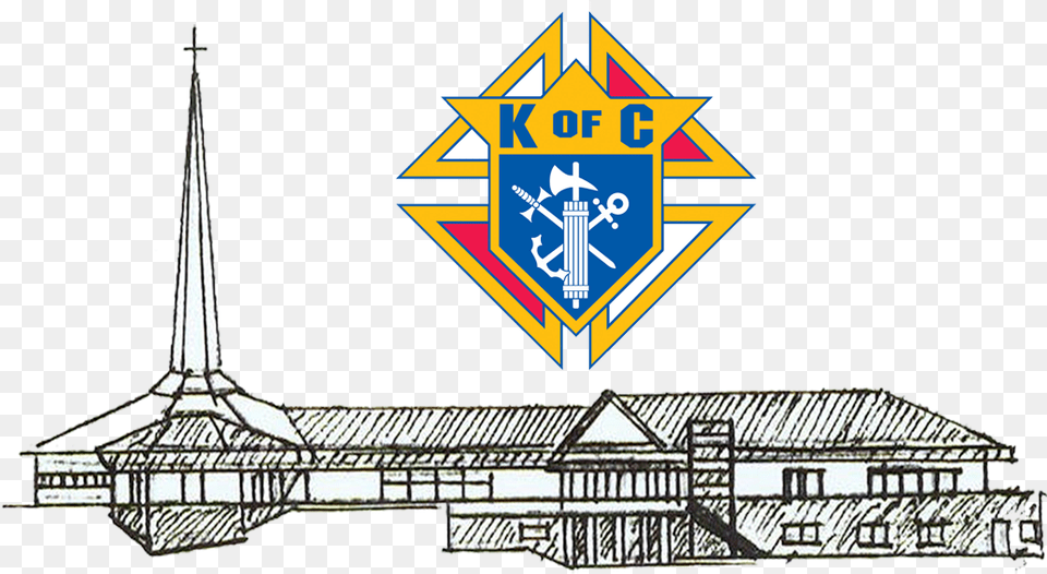 Transparent Knights Of Columbus Clipart Knights Of Columbus, Symbol, Architecture, Building, Spire Png