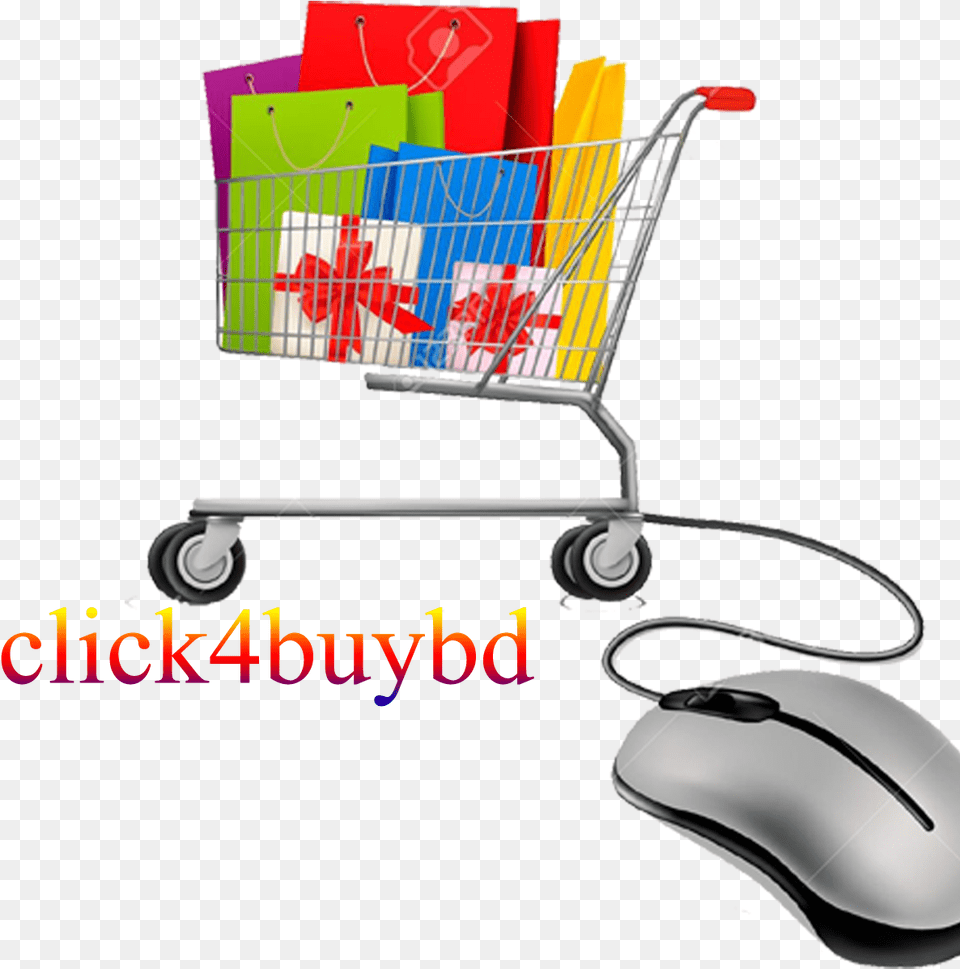Transparent Knock On Door Clipart Shopping Bag In Cart, Computer Hardware, Electronics, Hardware, Mouse Png Image