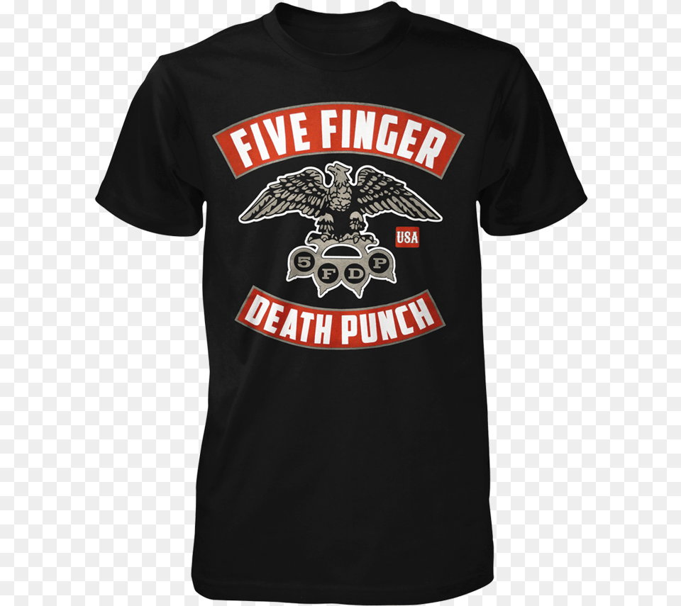 Transparent Knuckles Head Five Finger Death Punch Eagle, Clothing, T-shirt, Shirt Png Image