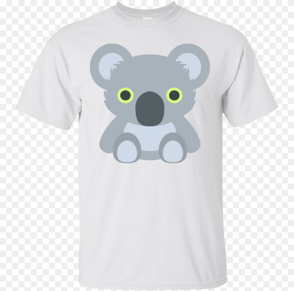 Transparent Koala Emoji Spongebob Nike Shirt White, Clothing, T-shirt, Animal, Bear Png Image