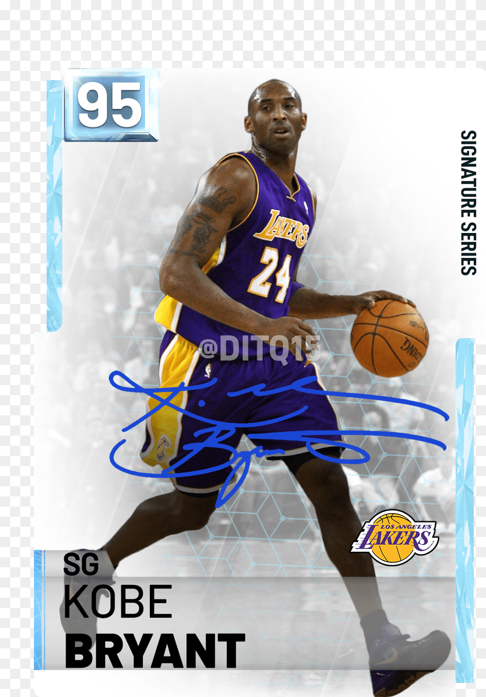 Transparent Kobe Bryant Signature Series Kobe Bryant, Adult, Person, Man, Male Free Png