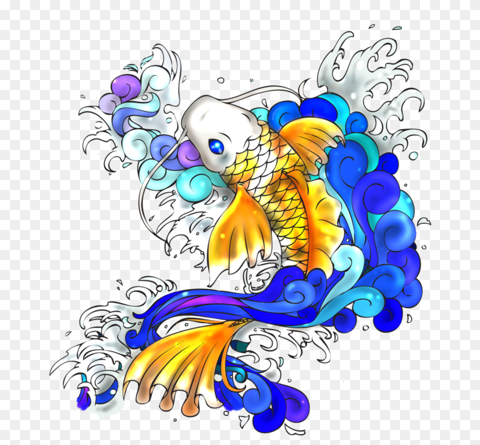 Transparent Koi Fish, Art, Graphics, Pattern, Baby Free Png Download