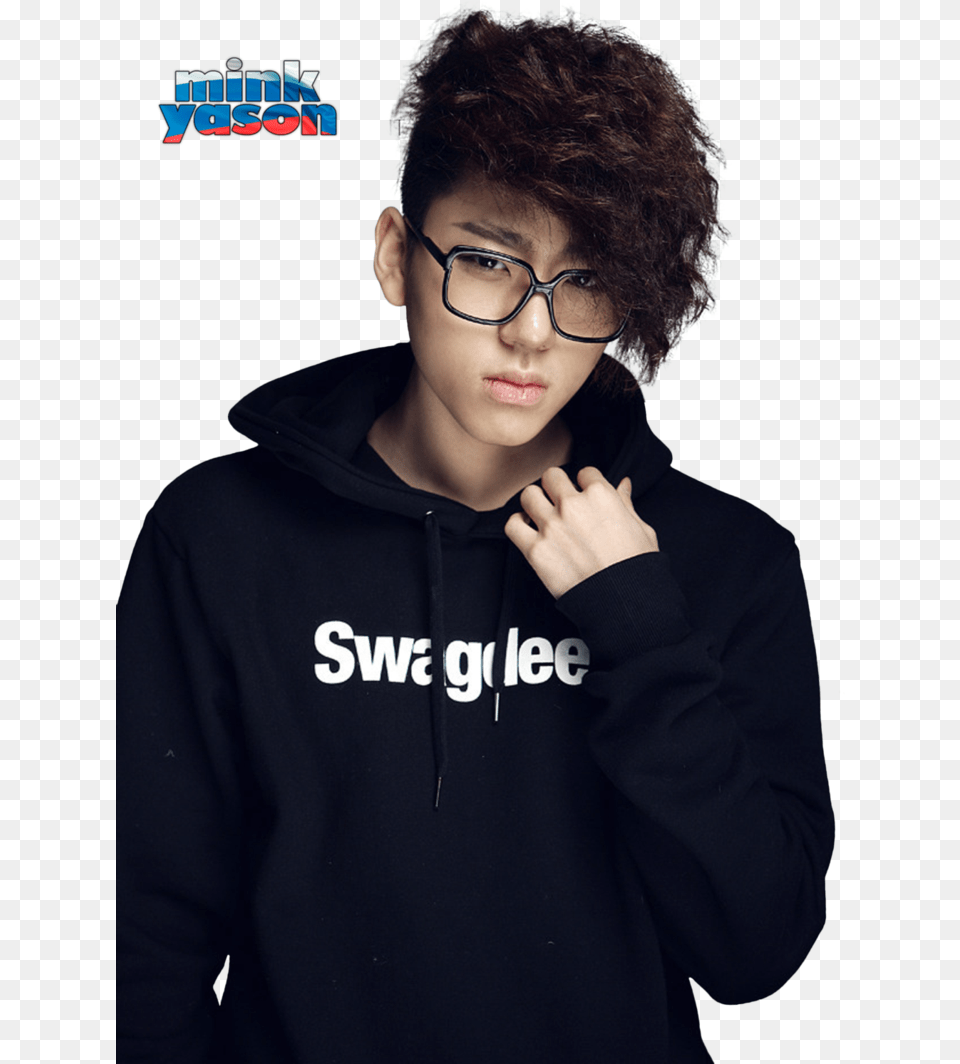 Transparent Korean Clipart Side Swept Curly Hair Men, Accessories, Sweatshirt, Sweater, Person Free Png