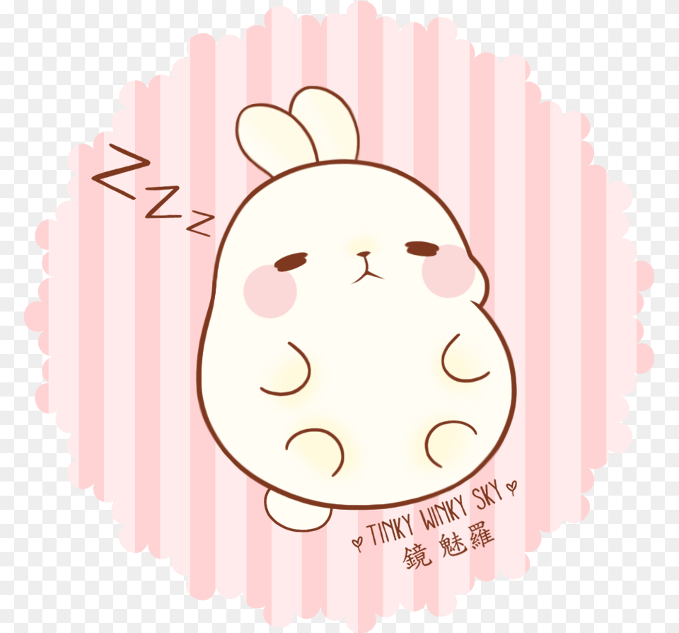 Korean Cliparts Molang The Fat Rabbit, Face, Head, Person, Baby Free Transparent Png