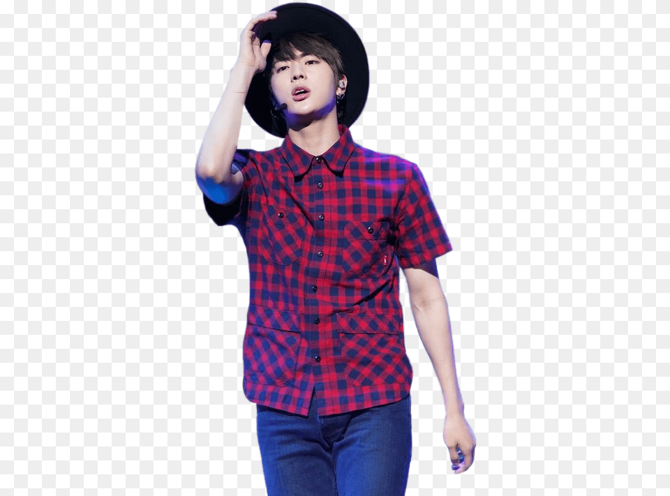 Transparent Kpop Transparent Jin For Anon Bts I Need U, Clothing, Shirt, Sleeve, Solo Performance Png Image