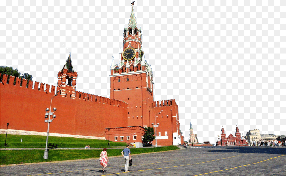 Transparent Kremlin Spasskaya Tower, Architecture, Building, Clock Tower, Spire Free Png