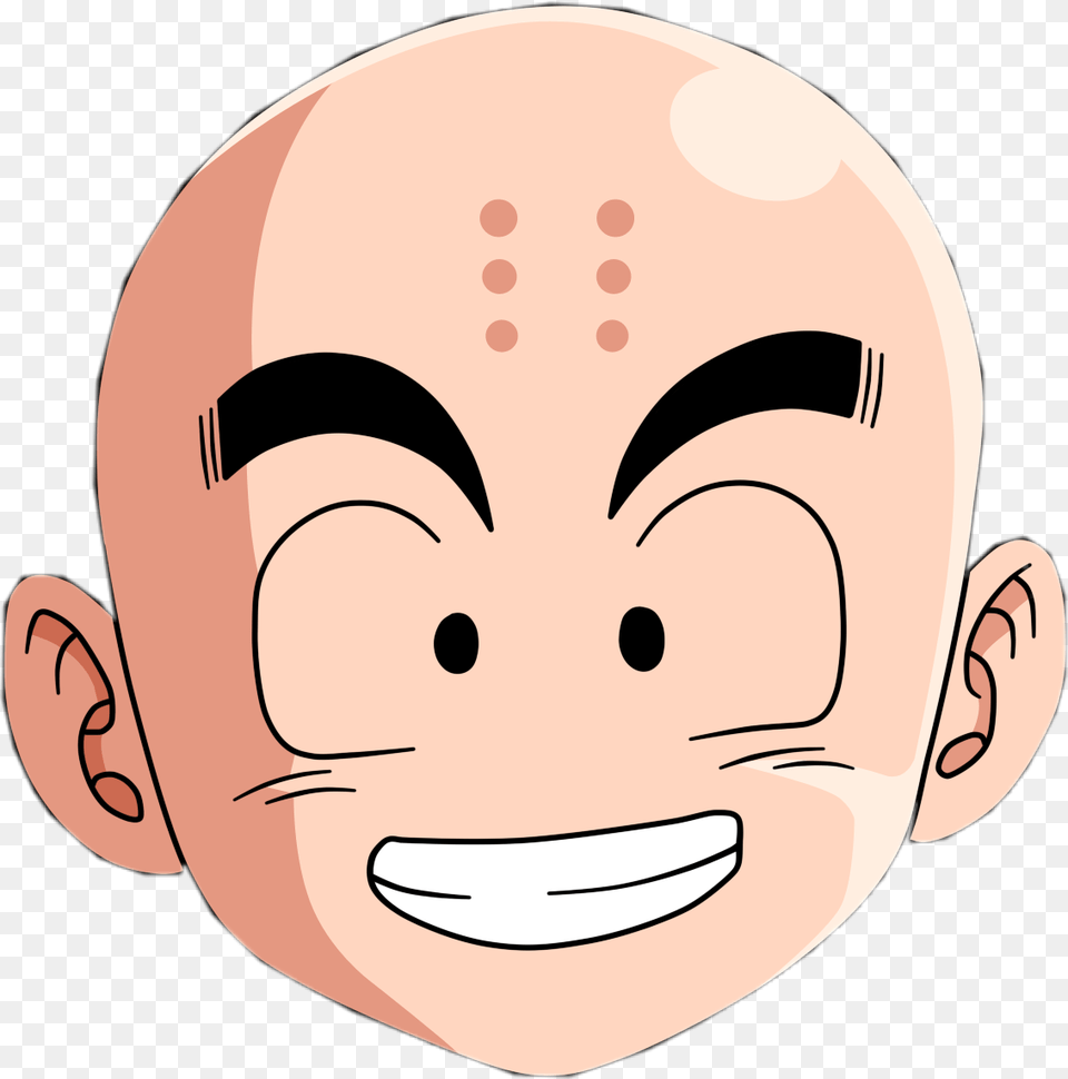 Transparent Krillin Dibujos De Dragon Ball Z Caras, Head, Person, Face, Baby Free Png Download