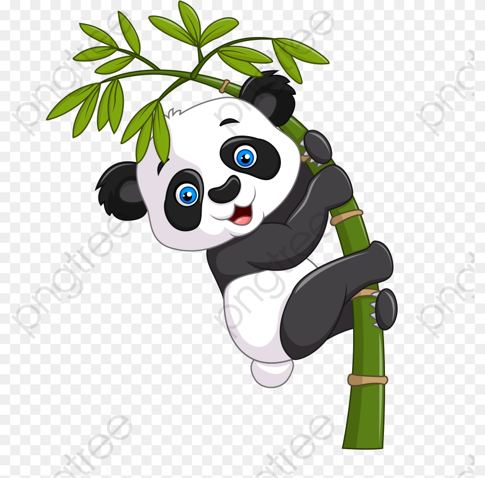 Transparent Kung Fu Panda Transparent Background Panda Clipart, Bamboo, Plant Free Png Download