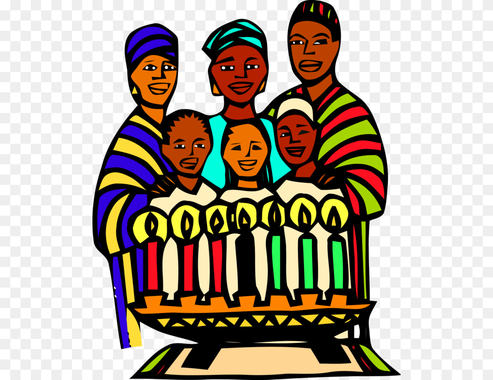 Kwanzaa People Social Group Cartoon For Kwanzaa Clip Art, Person, Cream, Food, Birthday Cake Free Transparent Png