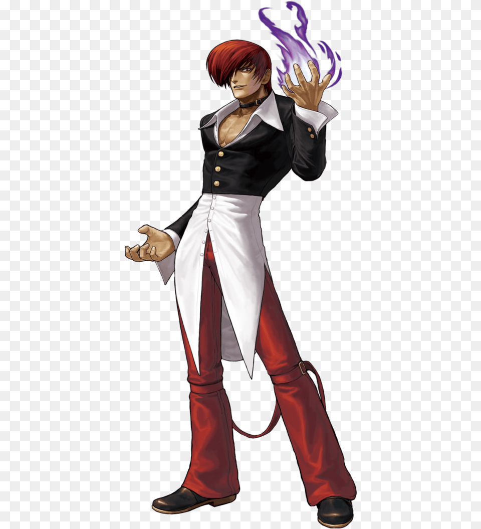 Kyo Kusanagi King Of Fighters Iori, Person, Publication, Book, Clothing Free Transparent Png