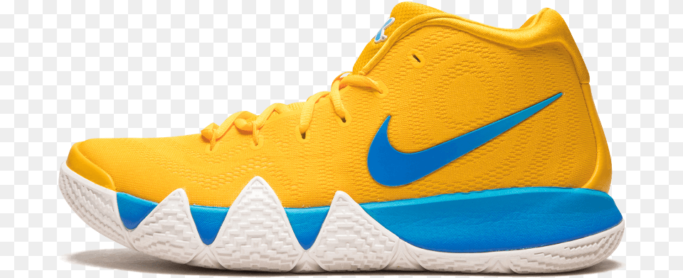 Kyrie Kyrie 4 Yellow And Blue, Clothing, Footwear, Shoe, Sneaker Free Transparent Png