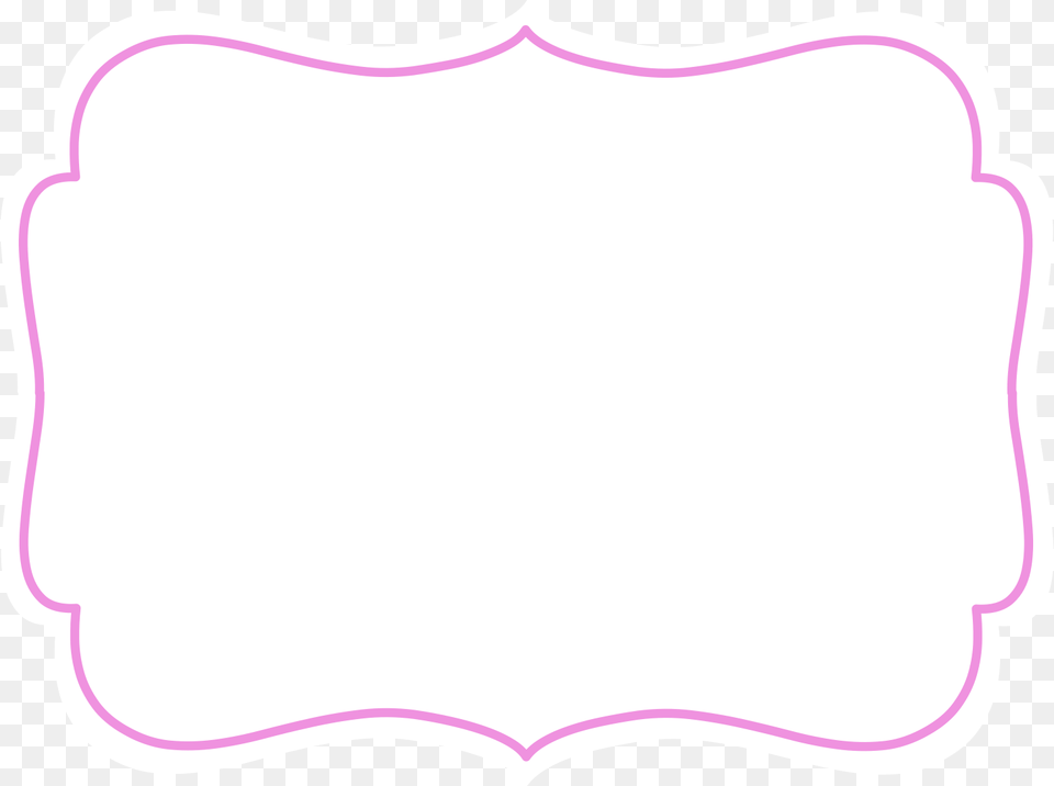 Label White With Pink Border Label White And Pink, White Board, Paper, Text Free Transparent Png