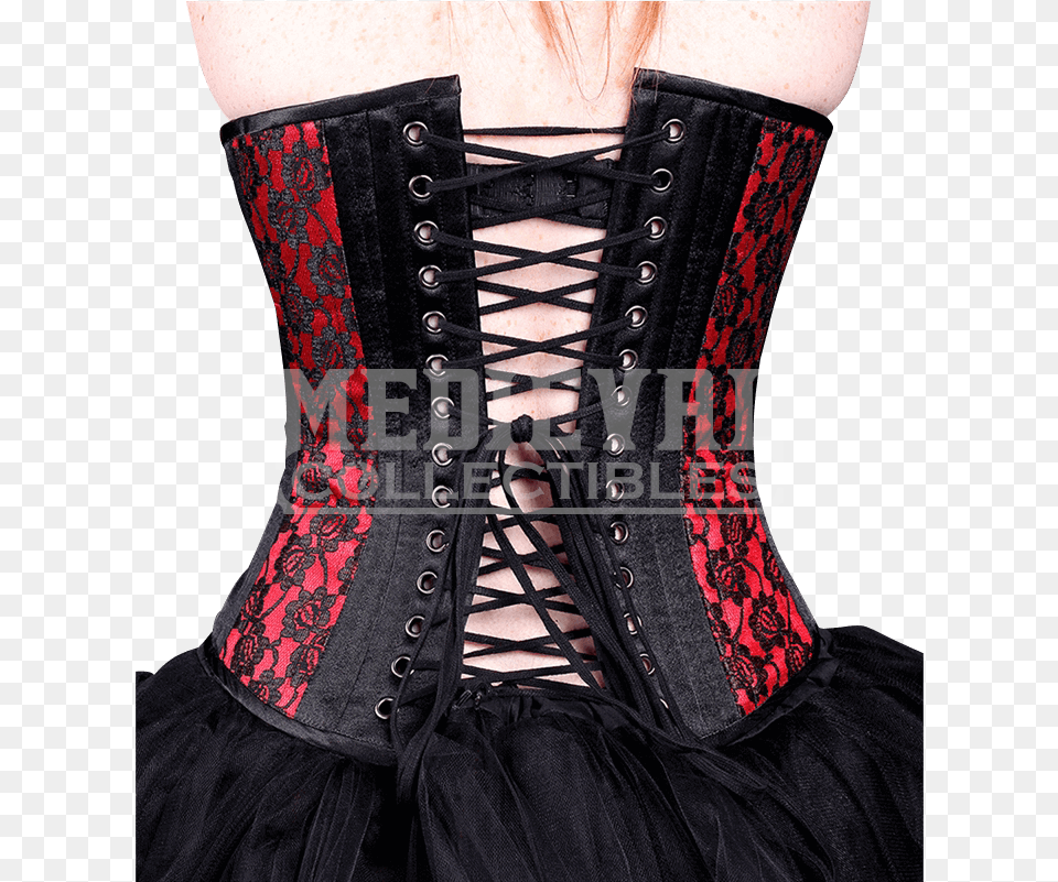 Transparent Lace Overlay Corset, Clothing, Person Free Png Download