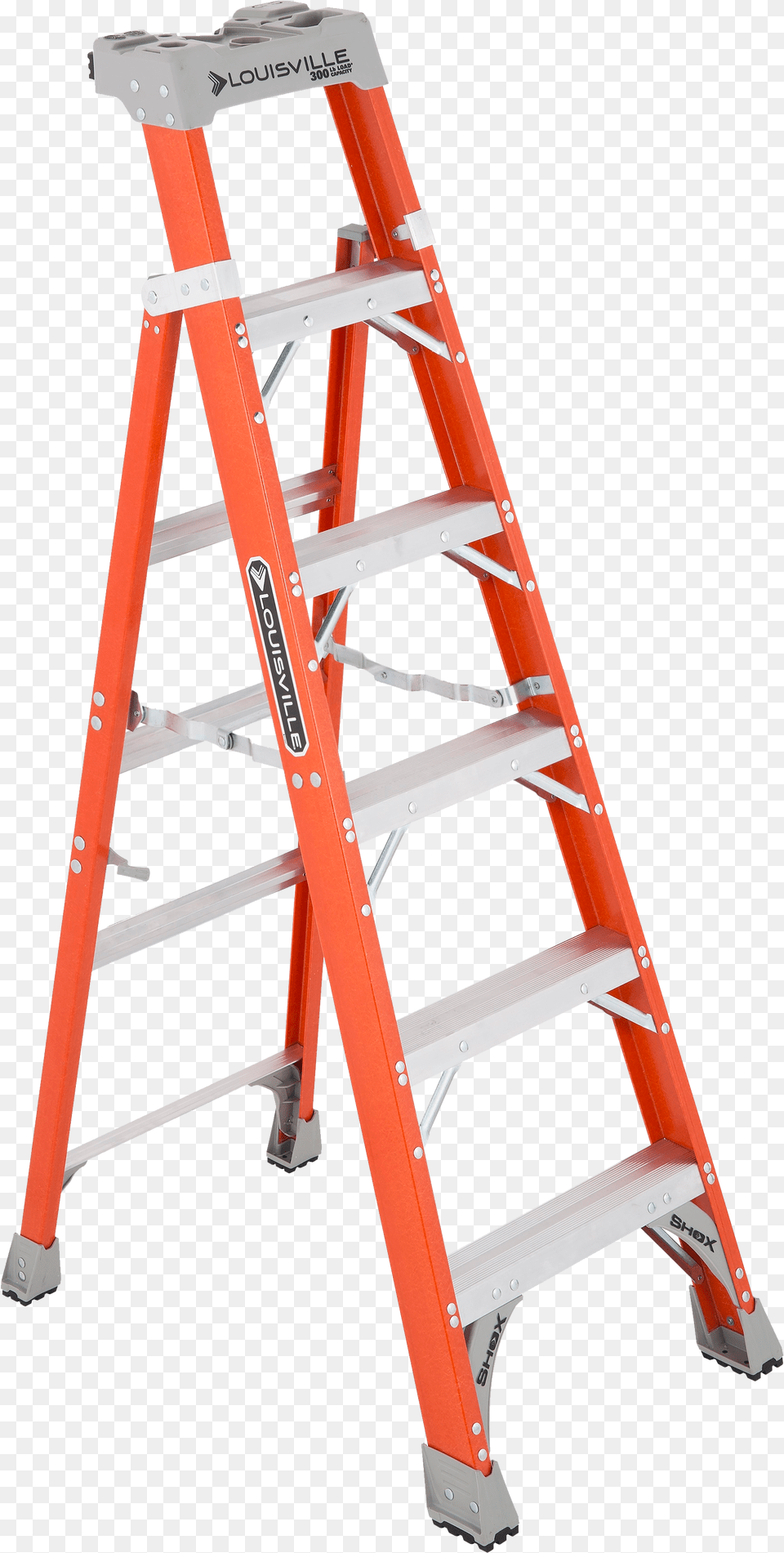 Ladders Louisville Cross Step Ladder, Fence, Bow, Weapon Free Transparent Png
