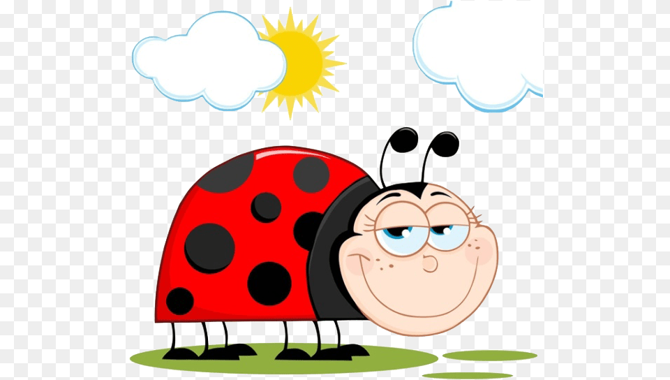 Transparent Ladybug Garden Clipart Jpg Black And White Smiling Ladybug, Outdoors, Nature, Face, Head Png