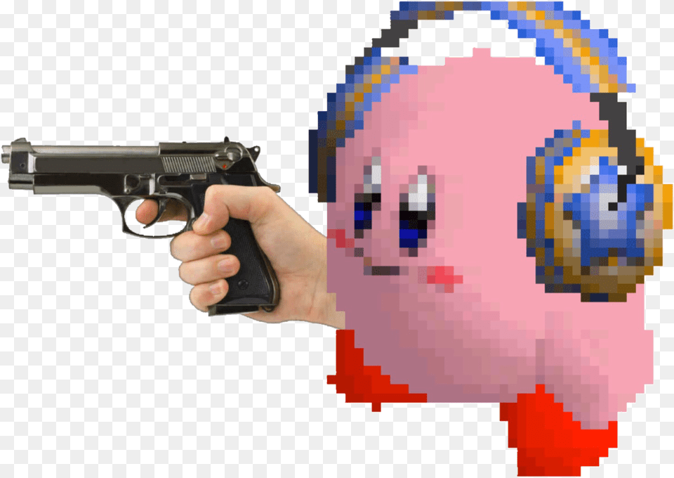 Transparent Lakitu Kirby Headphones Gif Fast, Firearm, Gun, Handgun, Weapon Free Png Download