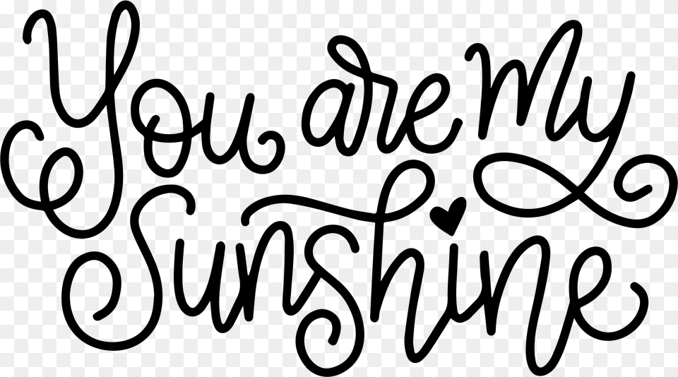 Transparent Lashes Clipart You Are My Sunshine, Gray Png