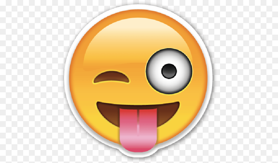 Transparent Laughing Face Emoji Sacando La Lengua, Disk Png