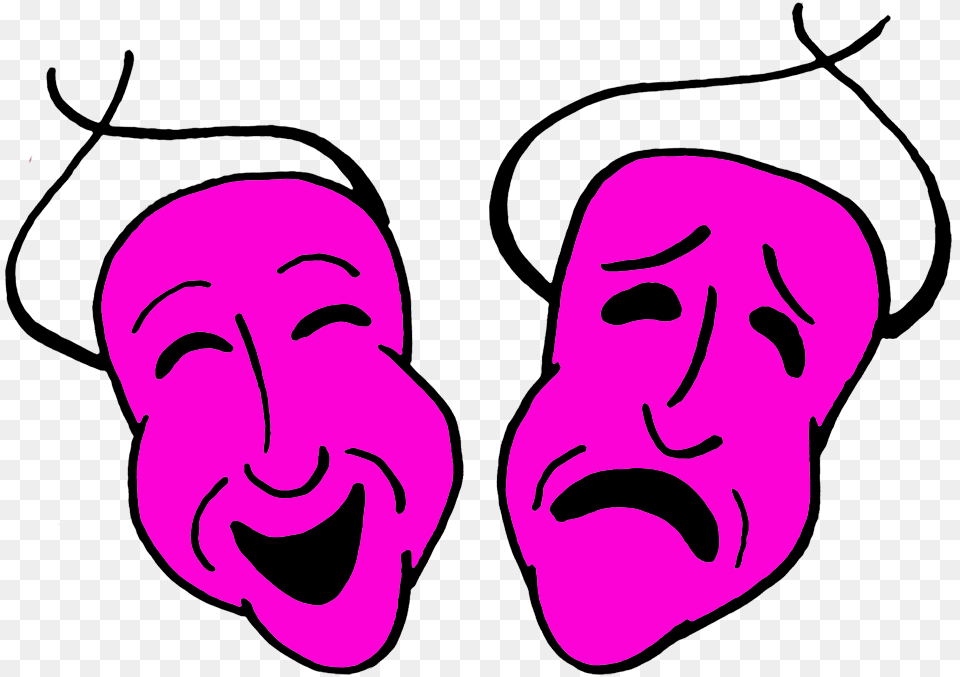 Transparent Laughing Out Loud Clipart Transparent Background Comedy And Tragedy Masks Clipart, Face, Head, Person, Art Free Png Download