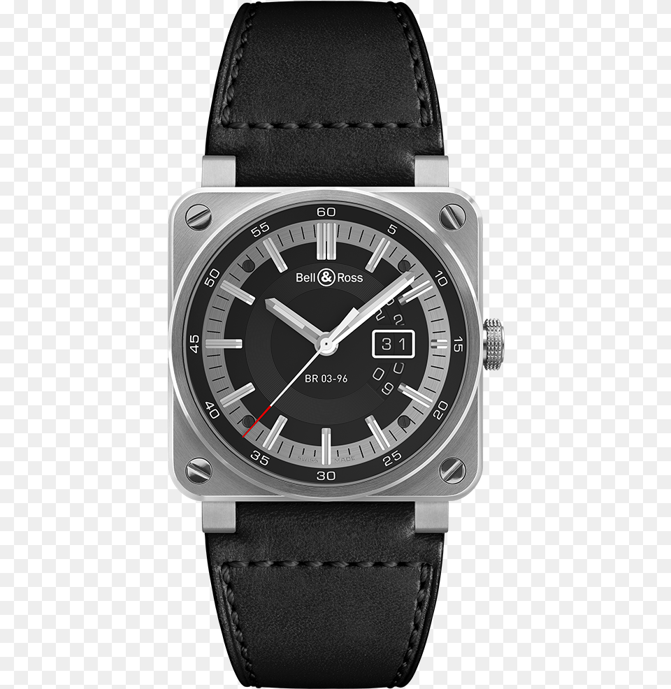 Le Veon Bell Bell And Ross Br 03 96 Grande Date, Arm, Body Part, Person, Wristwatch Free Transparent Png