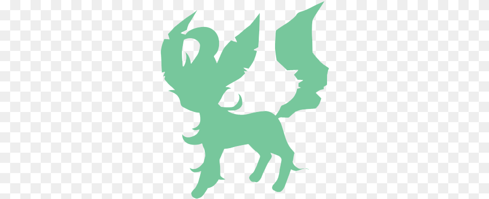 Leafeon Pokemon Silhouette Leafeon, Baby, Person, Face, Head Free Transparent Png
