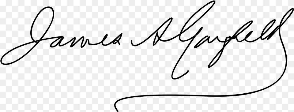 Transparent Lebron James Clipart James A Garfield Signature, Gray Free Png