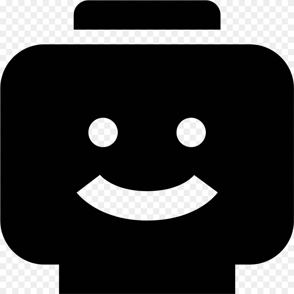 Transparent Lego Face, Gray Png Image