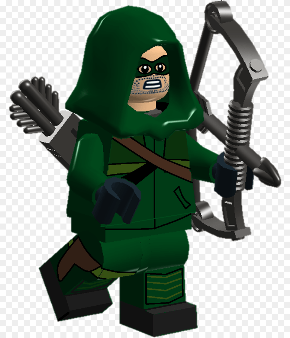 Transparent Lego Green Green Arrow Lego Custom, Baby, Person, Face, Head Png