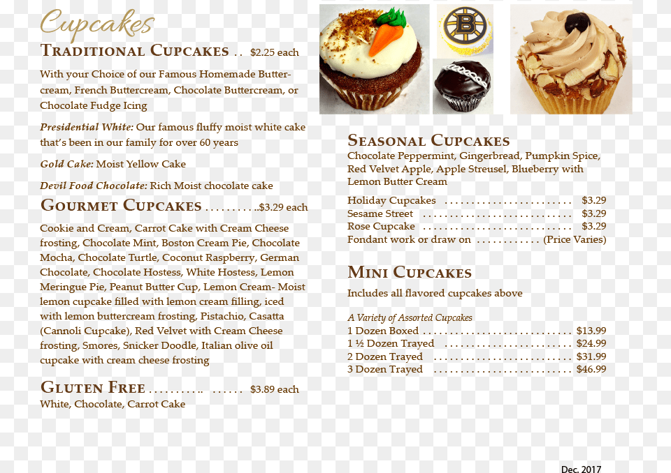 Transparent Lemon Meringue Pie Clipart Mini Cupcake Pricing, Menu, Text, Cream, Dessert Png