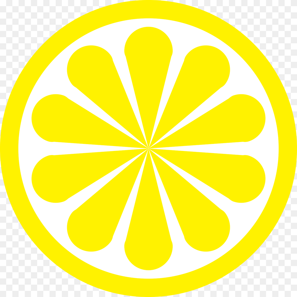 Transparent Lemon Slice Circle, Citrus Fruit, Food, Fruit, Plant Png Image