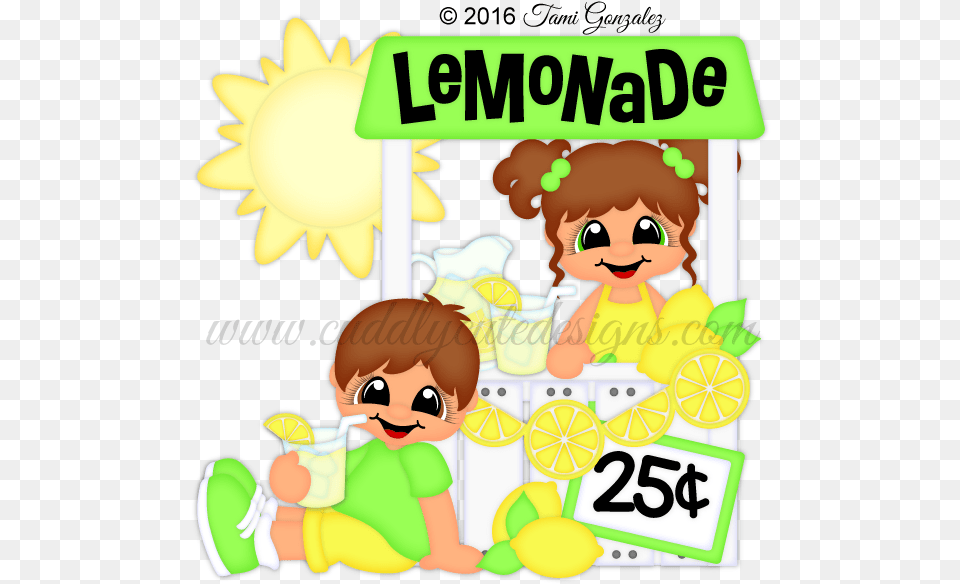 Transparent Lemonade Stand Clipart Cartoon, Book, Comics, Publication, Baby Png Image