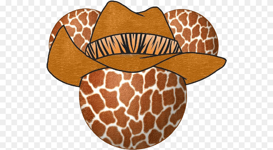 Transparent Leopard Print Clipart Mickey Mouse Animal Print, Clothing, Hat, Cowboy Hat, Giraffe Free Png