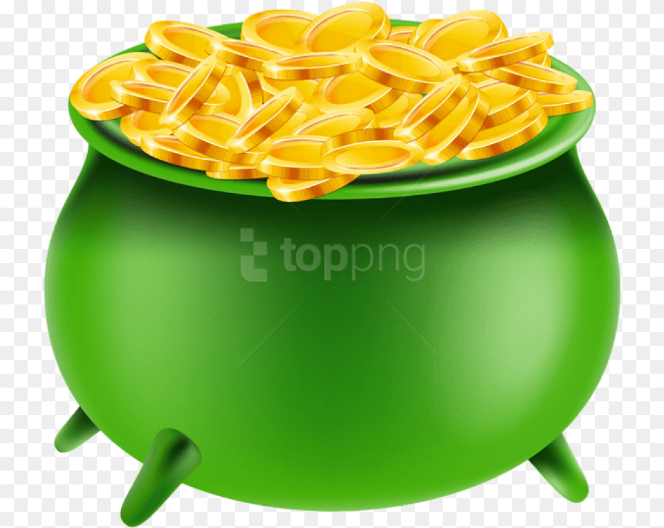 Transparent Leprechaun Pot Of Gold Png