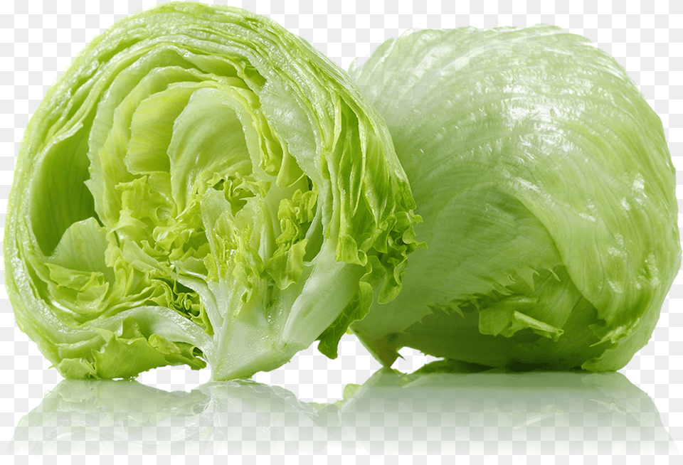 Transparent Lettuce Iceberg Lettuce, Food, Plant, Produce, Vegetable Png